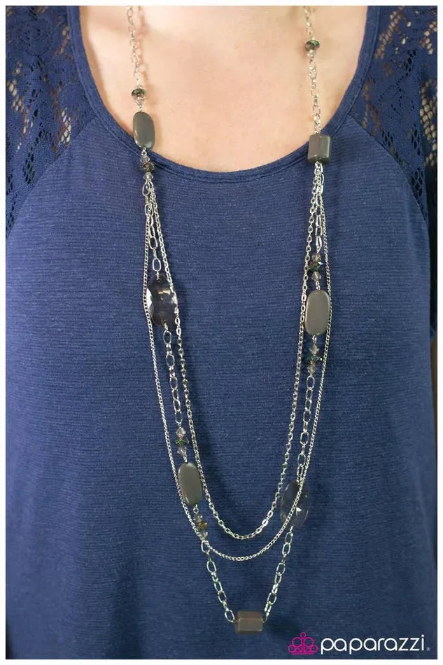 Necklaces Paparazzi Jewelry Paparazzi Necklace Jubilee of Beads Silver