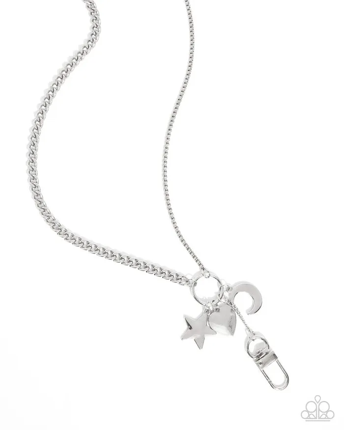 Necklaces Paparazzi Jewelry Paparazzi Necklace Lanyard Legacy Silver Necklaces Paparazzi Jewelry Paparazzi Necklace Lanyard Legacy Silver