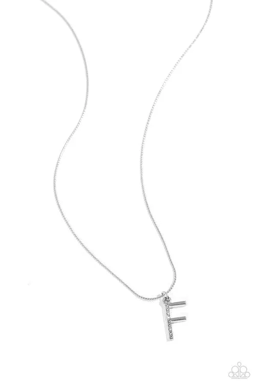 Necklaces Paparazzi Jewelry Paparazzi Necklace Letter of the Law White F White Necklaces Paparazzi Jewelry Paparazzi Necklace Letter of the Law White F White