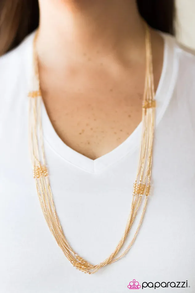 Necklaces Paparazzi Jewelry Paparazzi Necklace Oh My Glitter Gold