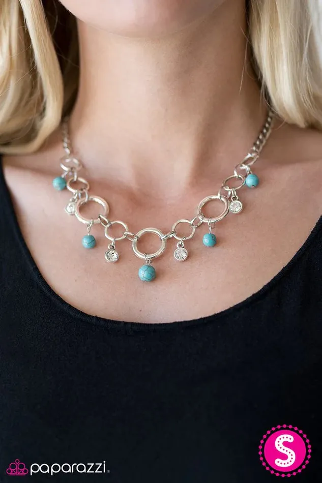 Necklaces Paparazzi Jewelry Paparazzi Necklace River Cache Blue