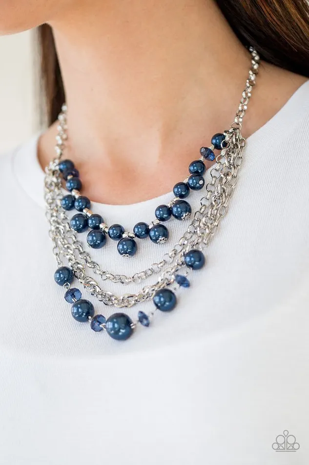 Necklaces Paparazzi Jewelry Paparazzi Necklace Rockin Rockette Blue