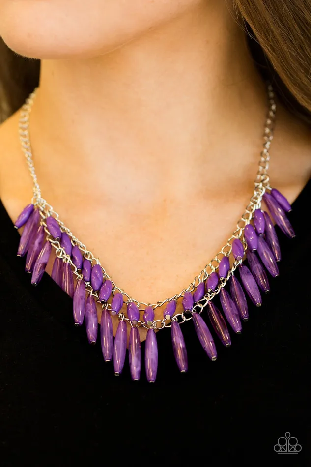 Necklaces Paparazzi Jewelry Paparazzi Necklace Speak Of The DIVA Purple