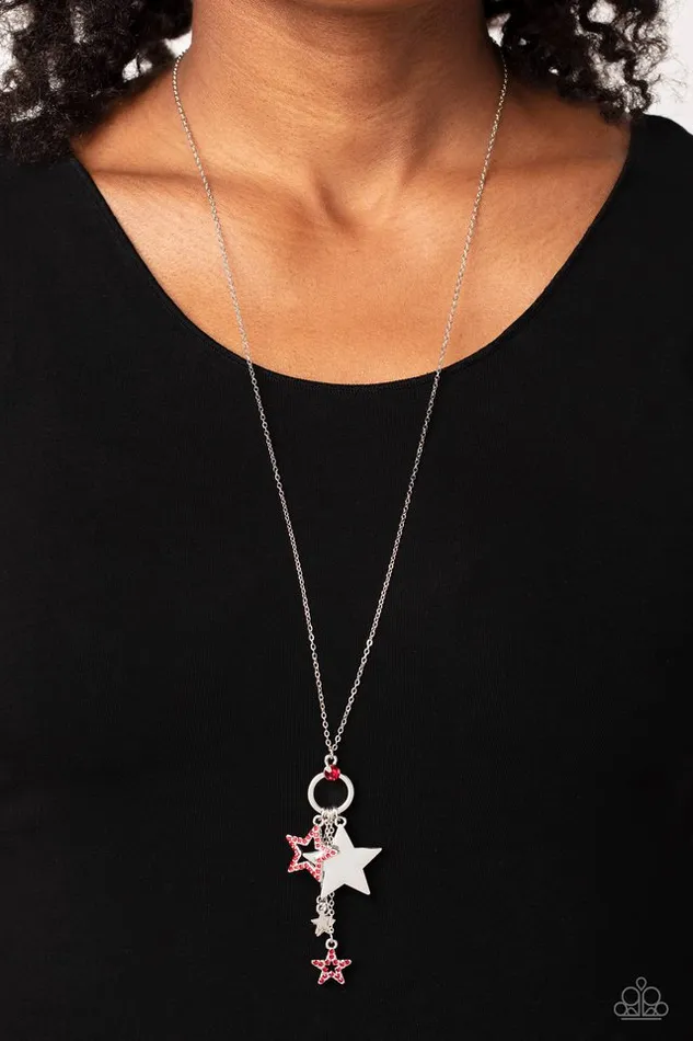 Necklaces Paparazzi Jewelry Paparazzi Necklace Starry Statutes Red