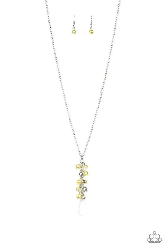 Necklaces Paparazzi Jewelry Paparazzi Necklace Teardrop Serenity Yellow