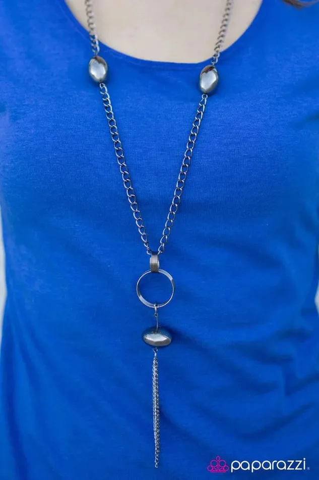 Necklaces Paparazzi Jewelry Paparazzi Necklace Time To Tassel Black
