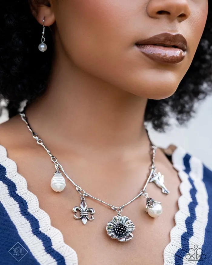 Necklaces Paparazzi Jewelry Paparazzi Necklace Vintage Vibe White