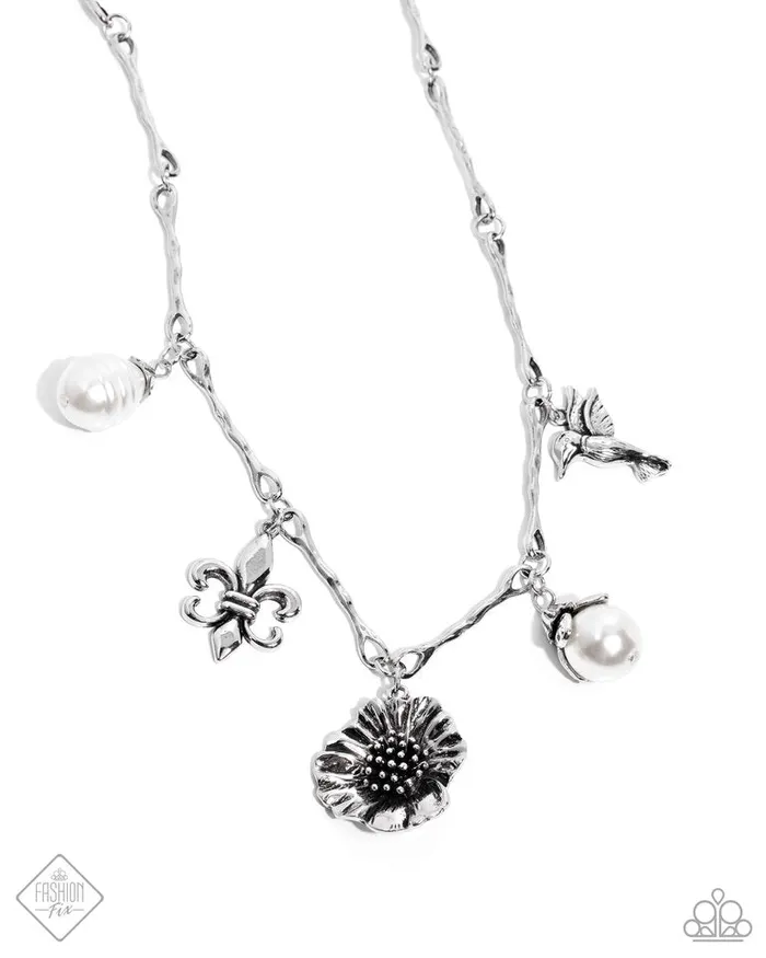Necklaces Paparazzi Jewelry Paparazzi Necklace Vintage Vibe White
