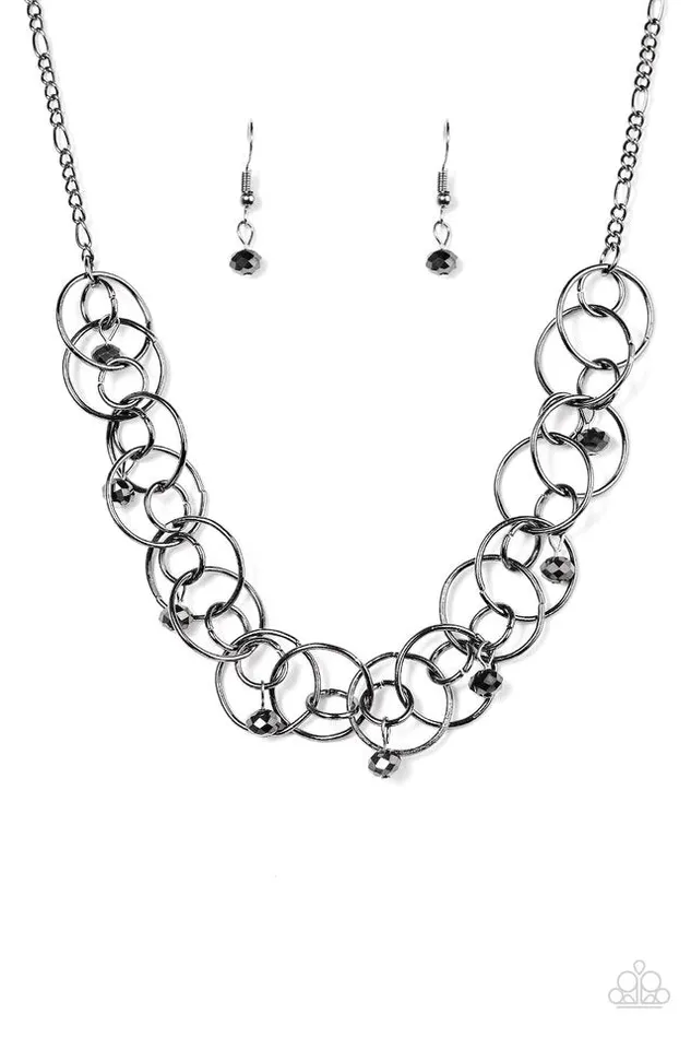 Necklaces Paparazzi Jewelry Paparazzi Necklace You Cant Handle The Sparkle Black