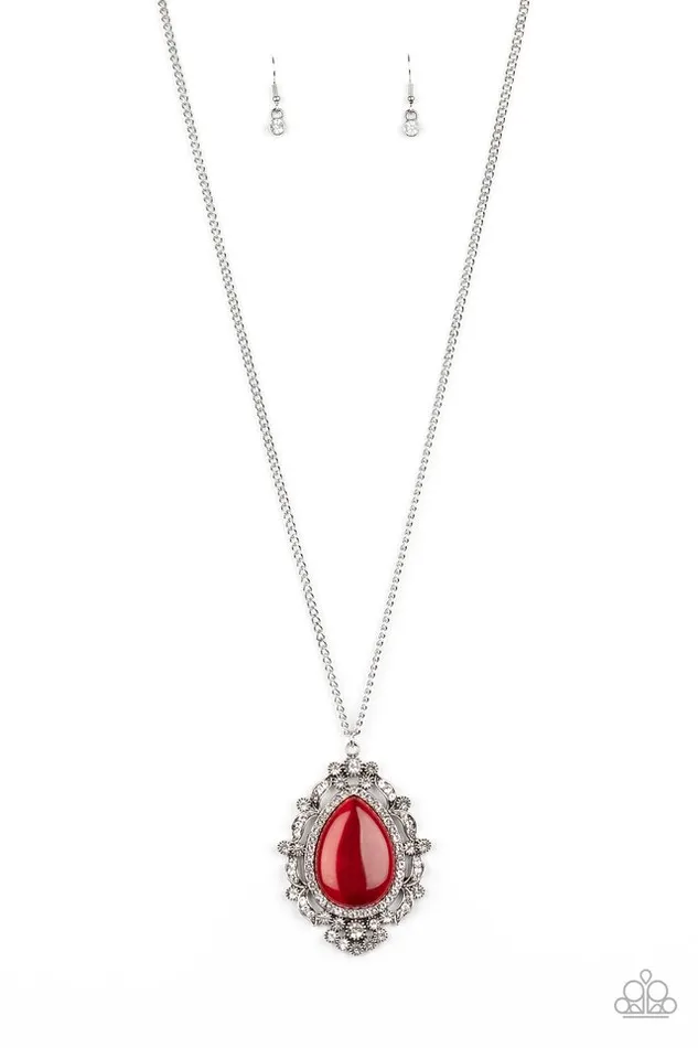 Necklaces Paparazzi Necklace Frozen Gardens Red Paparazzi Jewelry Necklaces Paparazzi Necklace Frozen Gardens Red Paparazzi Jewelry