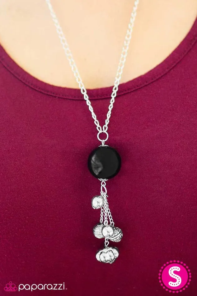 Necklaces Paparazzi Necklace Globetrotter Black Paparazzi Jewelry