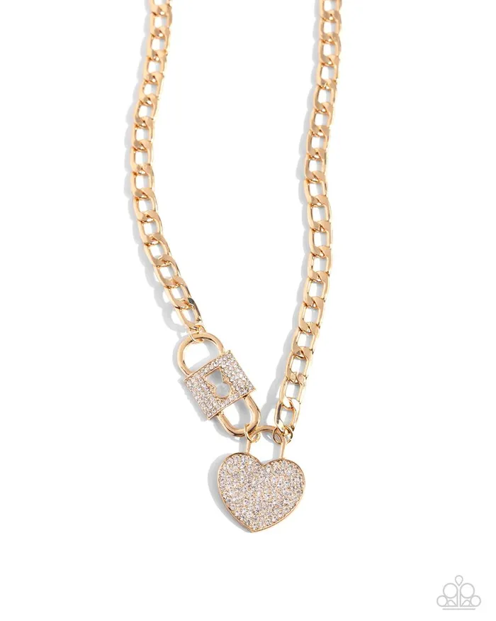 Necklaces Paparazzi Necklace Lock Up Your Love Gold Paparazzi Jewelry Necklaces Paparazzi Necklace Lock Up Your Love Gold Paparazzi Jewelry