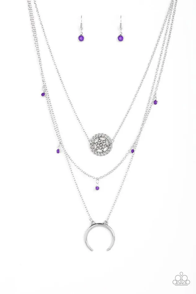 Necklaces Paparazzi Necklace Lunar Lotus Purple Paparazzi Jewelry Necklaces Paparazzi Necklace Lunar Lotus Purple Paparazzi Jewelry