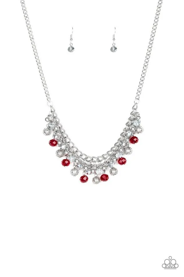 Necklaces Paparazzi Necklace Party Spree Red Paparazzi Jewelry