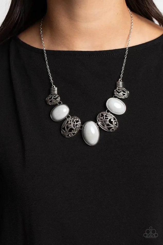 Necklaces Paparazzi Necklace Patterned Paisley Silver Paparazzi Jewelry Necklaces Paparazzi Necklace Patterned Paisley Silver Paparazzi Jewelry