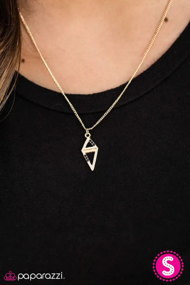 Necklaces Paparazzi Necklace Pretty Prismatic Gold Paparazzi Jewelry