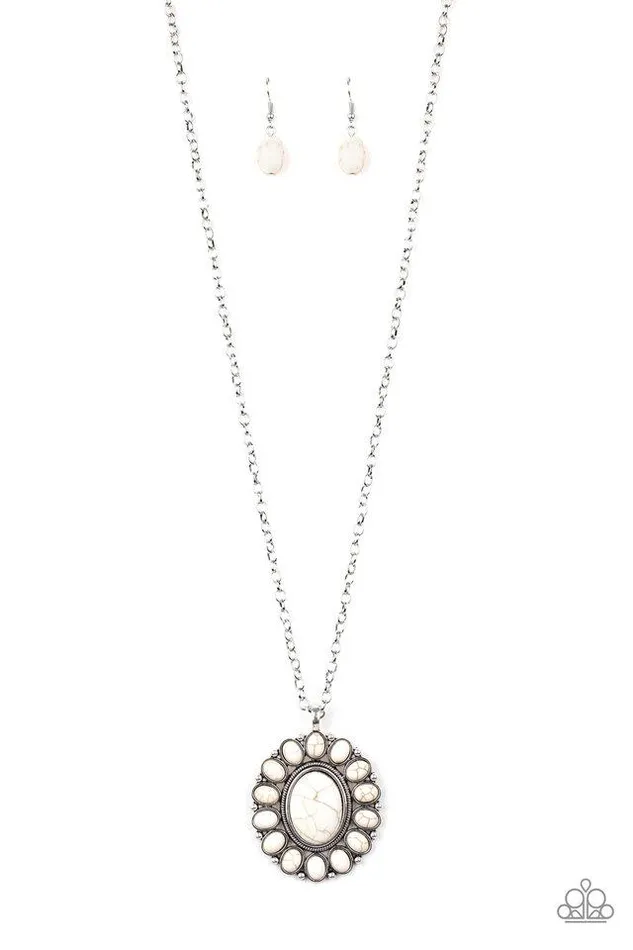 Necklaces Paparazzi Necklace Rancho Roamer White Paparazzi Jewelry