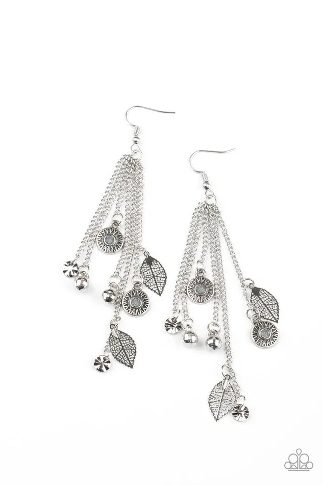 Paparazzi Earring A Natural Charmer Silver Paparazzi Jewelry Earrings