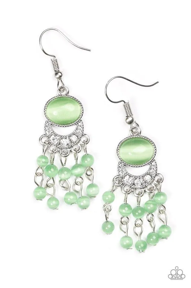 Paparazzi Earring A Spring State Of Mind Green Paparazzi Jewelry Earrings