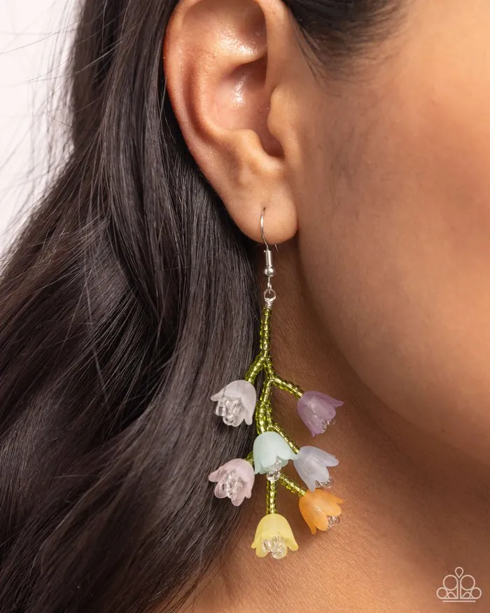 Paparazzi Earring Beguiling Bouquet Multi Paparazzi Jewelry Earrings