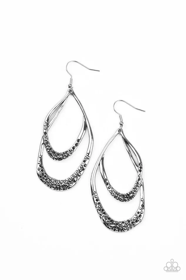 Paparazzi Earring Beyond Your GLEAMS Silver Paparazzi Jewelry Earrings