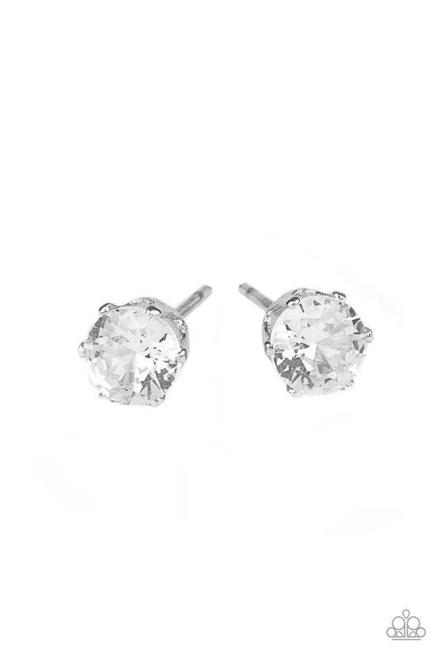 Paparazzi Earring Delicately Dainty White Paparazzi Jewelry Earrings