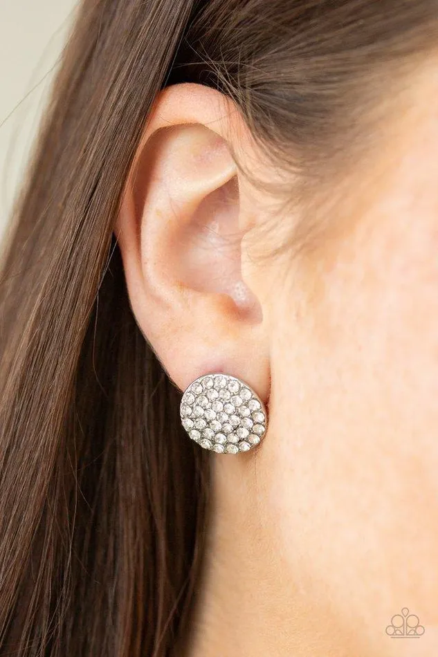 Paparazzi Earring Greatest Of All Time White Paparazzi Jewelry Earrings