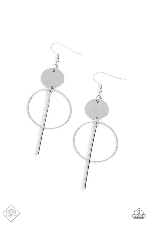 Paparazzi Earring Harmoniously Balanced Silver Paparazzi Jewelry Earrings Paparazzi Earring Harmoniously Balanced Silver Paparazzi Jewelry Earrings