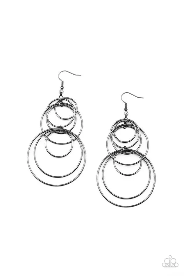 Paparazzi Earring I Feel Dizzy Black Paparazzi Jewelry Earrings Paparazzi Earring I Feel Dizzy Black Paparazzi Jewelry Earrings