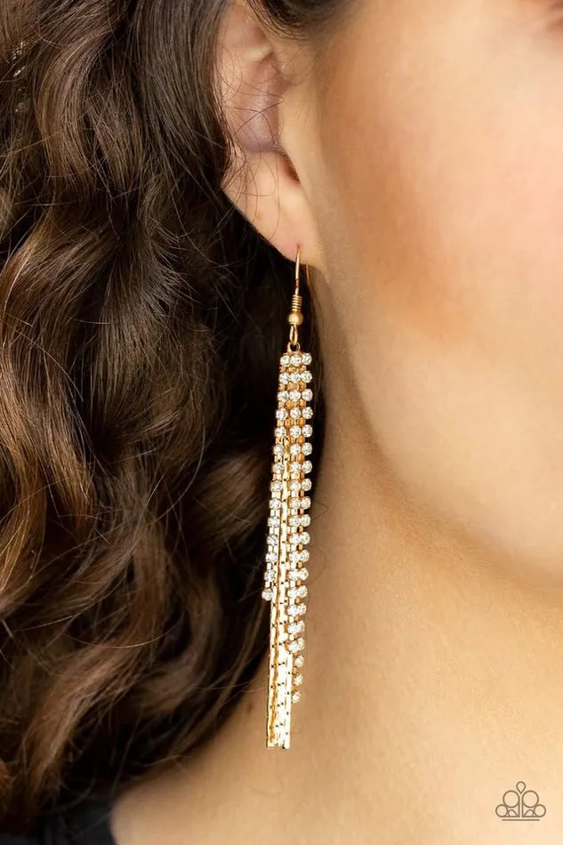 Paparazzi Earring Red Carpet Bombshell Gold Paparazzi Jewelry Earrings
