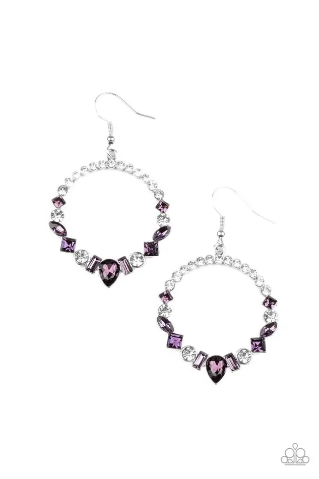 Paparazzi Earring Revolutionary Refinement Purple Paparazzi Jewelry Earrings