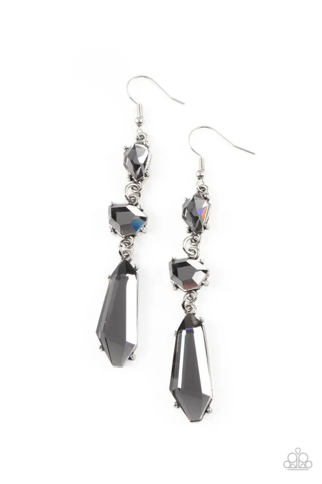 Paparazzi Earring Sophisticated Smolder Silver Paparazzi Jewelry Earrings Paparazzi Earring Sophisticated Smolder Silver Paparazzi Jewelry Earrings