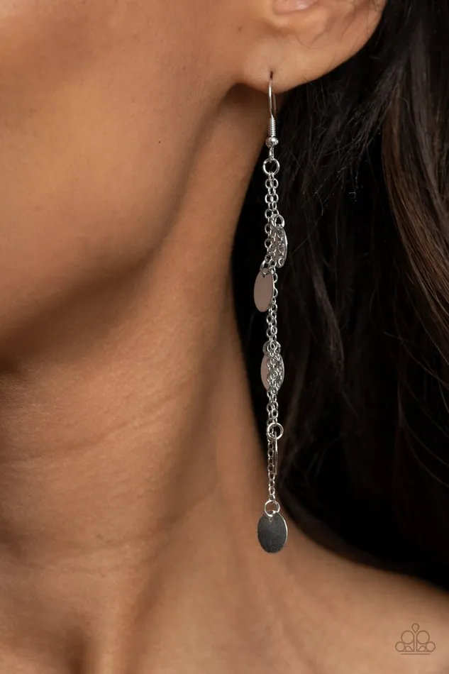 Paparazzi Earring Take A Good Look Silver Paparazzi Jewelry Earrings