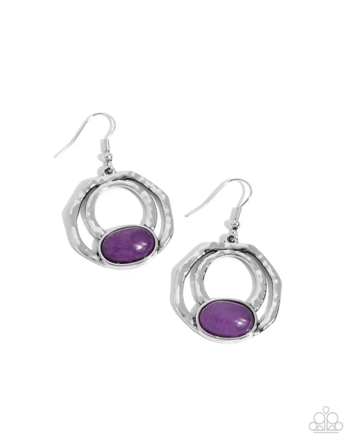 Paparazzi Earring Terrestrial Retreat Purple Paparazzi Jewelry Earrings Paparazzi Earring Terrestrial Retreat Purple Paparazzi Jewelry Earrings