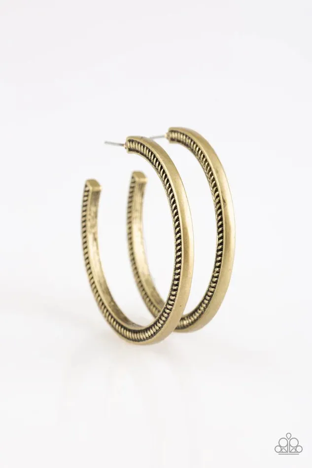 Paparazzi Earring This Is My Tribe Brass Paparazzi Jewelry Earrings