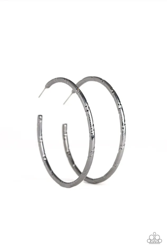 Paparazzi Jewelry Earrings Paparazzi Earring A Double Take Black Paparazzi Jewelry Earrings Paparazzi Earring A Double Take Black