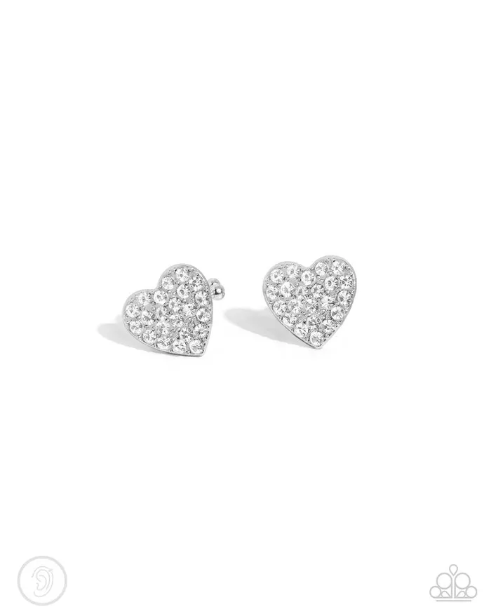 Paparazzi Jewelry Earrings Paparazzi Earring As Far As It GLOWS White Paparazzi Jewelry Earrings Paparazzi Earring As Far As It GLOWS White