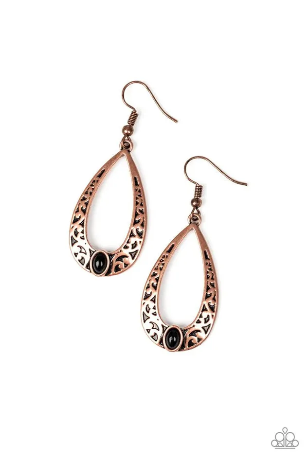 Paparazzi Jewelry Earrings Paparazzi Earring Colorfully Charismatic Copper