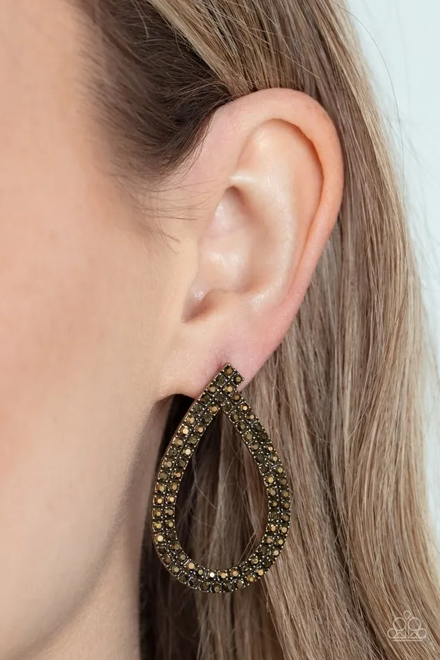 Paparazzi Jewelry Earrings Paparazzi Earring Diva Dust Brass