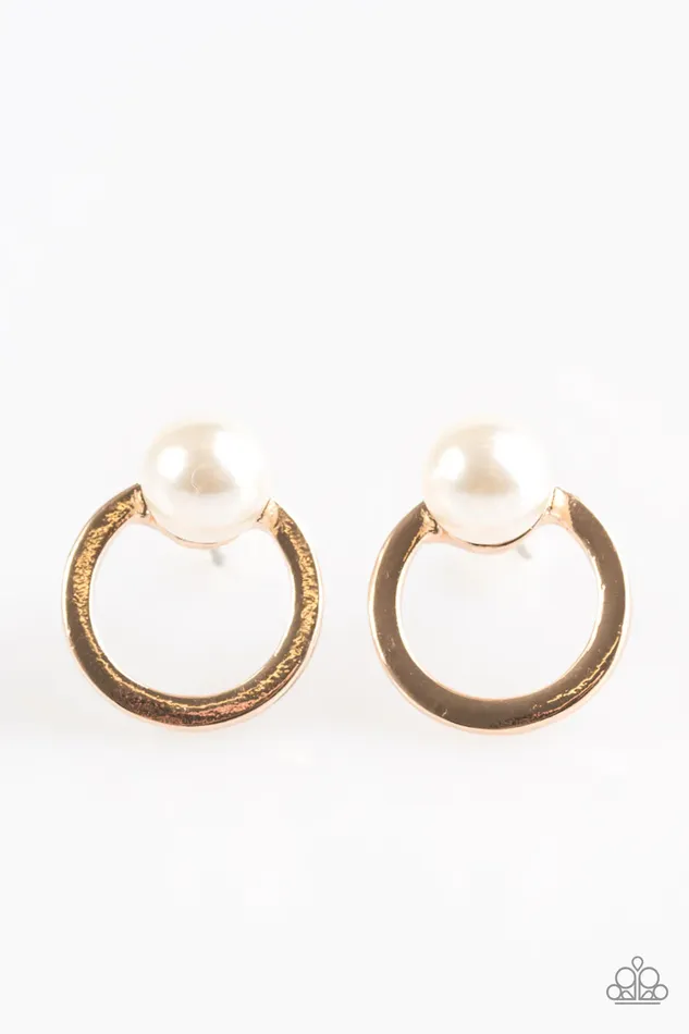 Paparazzi Jewelry Earrings Paparazzi Earring GLAM Dunk Gold