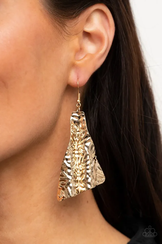 Paparazzi Jewelry Earrings Paparazzi Earring How FLARE You Gold
