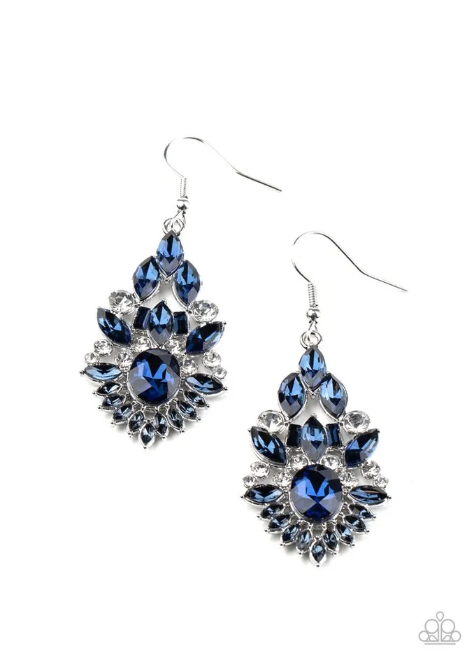 Paparazzi Jewelry Earrings Paparazzi Earring Ice Castle Couture Blue Paparazzi Jewelry Earrings Paparazzi Earring Ice Castle Couture Blue