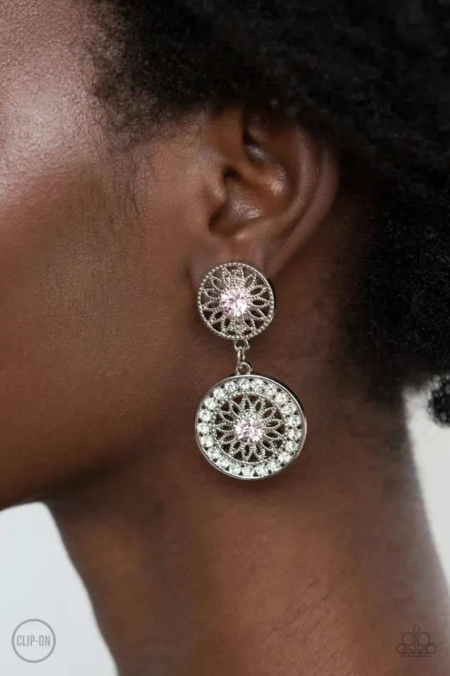 Paparazzi Jewelry Earrings Paparazzi Earring Life of The Garden Party Pink