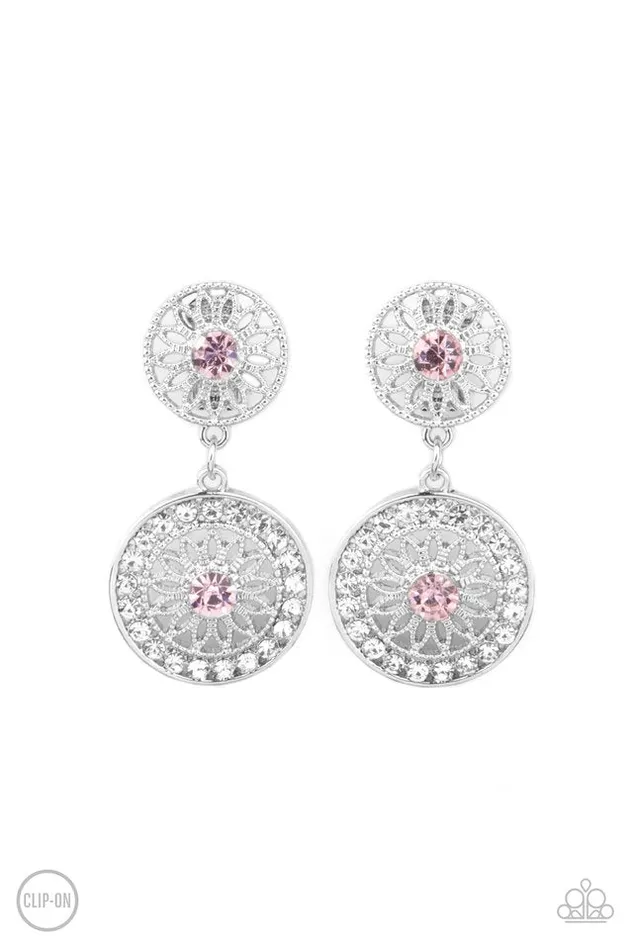 Paparazzi Jewelry Earrings Paparazzi Earring Life of The Garden Party Pink
