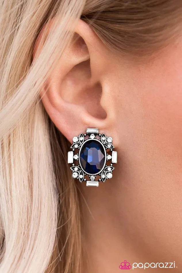 Paparazzi Jewelry Earrings Paparazzi Earring Queen Of Everything Blue