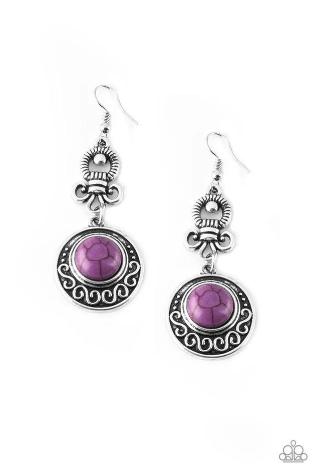 Paparazzi Jewelry Earrings Paparazzi Earring Southern Serenity Purple