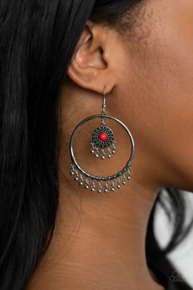 Paparazzi Jewelry Earrings Paparazzi Earring Sunny Equinox Red