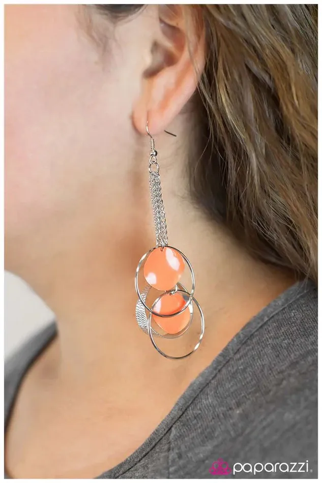 Paparazzi Jewelry Earrings Paparazzi Earring Tangerine Dream Orange