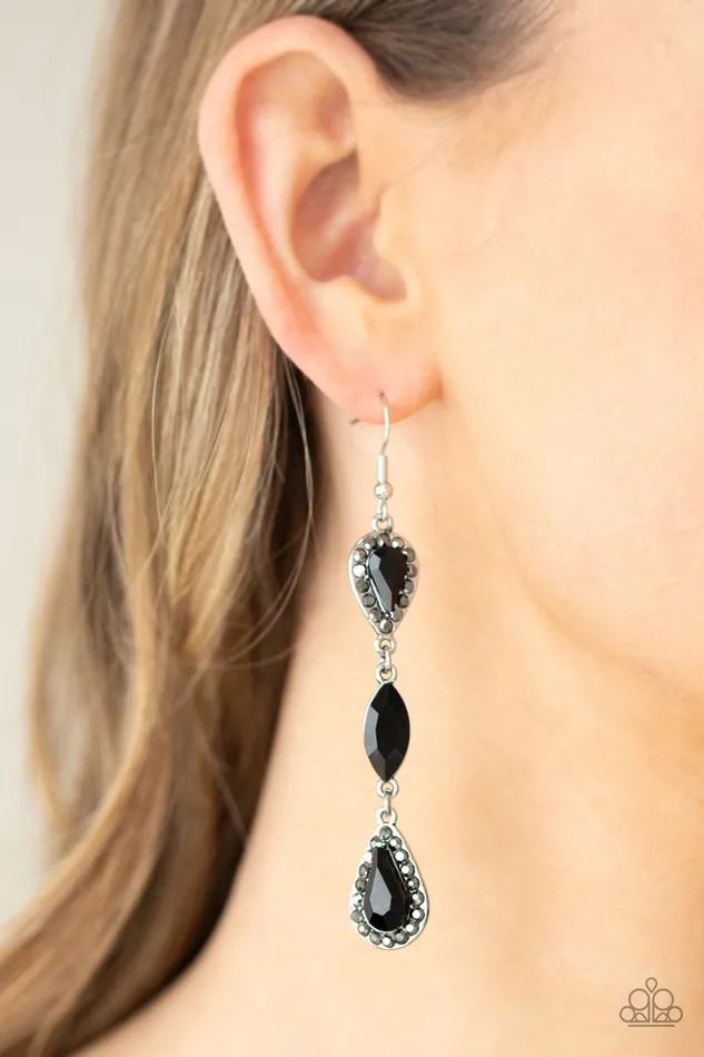 Paparazzi Jewelry Earrings Paparazzi Earring Test of TIMELESS Black