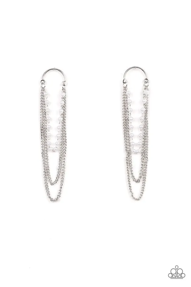 Paparazzi Jewelry Earrings Paparazzi Earring Vintage VIP White